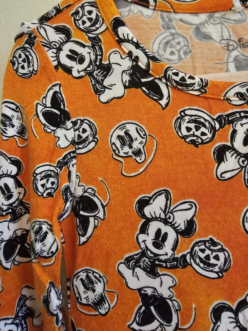 Posh Peanut Disney Minnie Halloween Long Sleeve Ruffled Twirl Dress 3T-4T